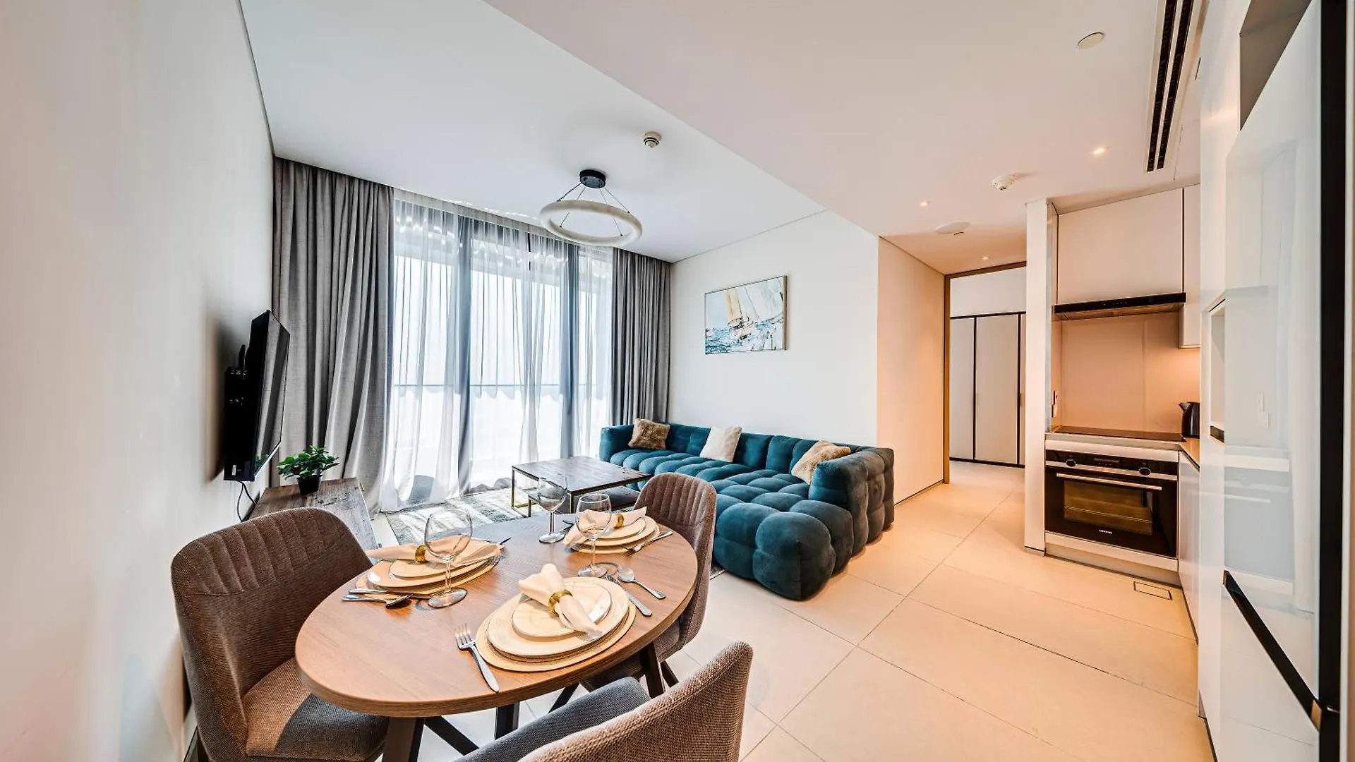 Stylish 1Br Apartment Is Address Beach Residence Dubái 0*,